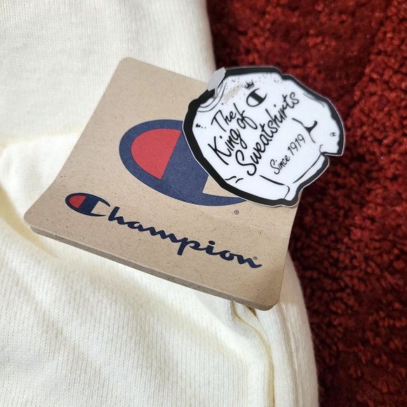 Champion Reverse Weave Chalk Off-White Gym Training Fleece Shorts GF97-1QF S M L - Picture 2 of 11